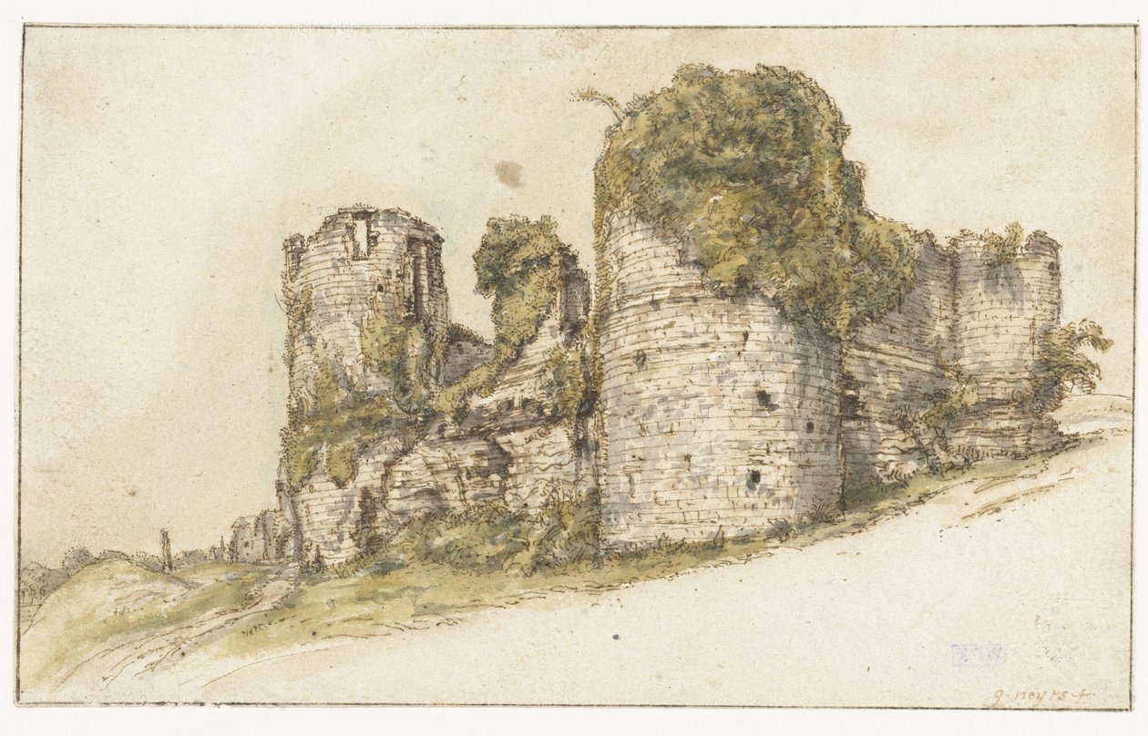 Utsikt over Château de César i Vau av Gillis Neyts
