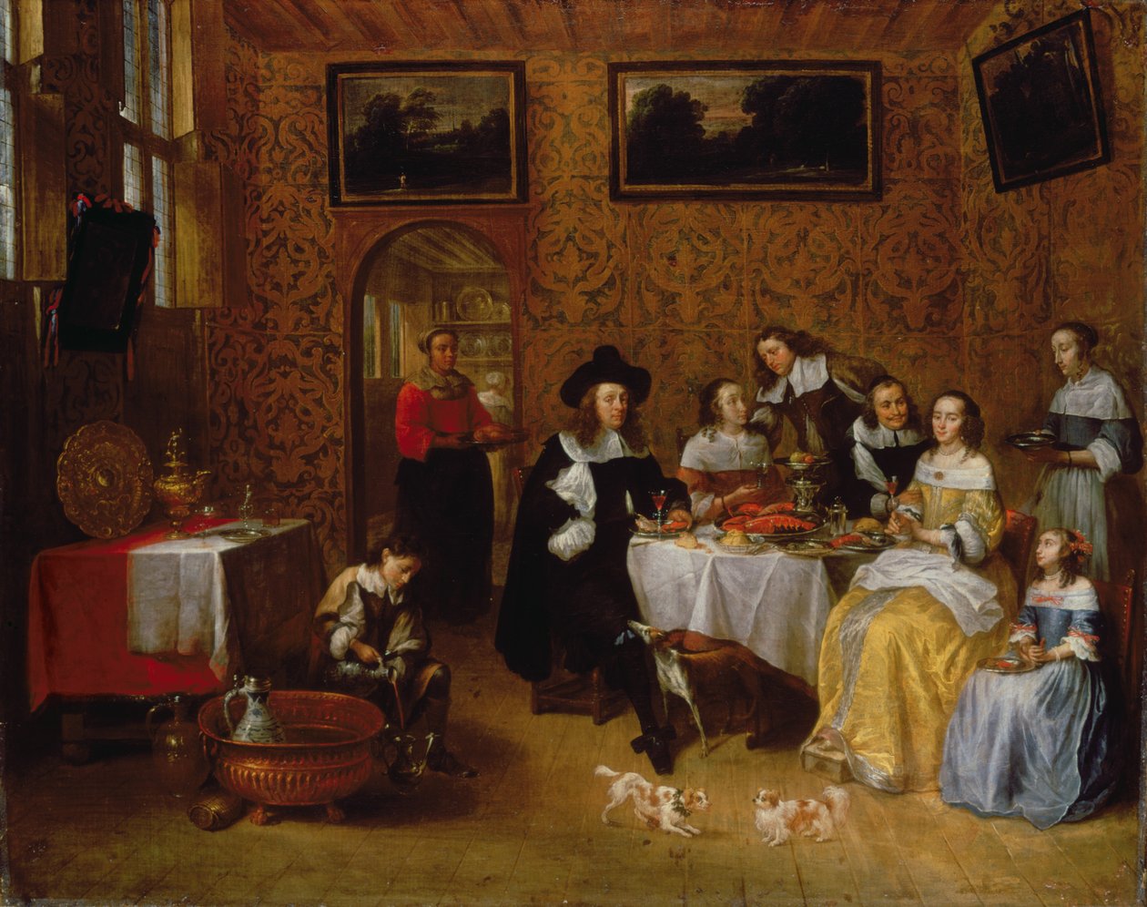 En edel familieservering av Gillis van Tilborgh the younger