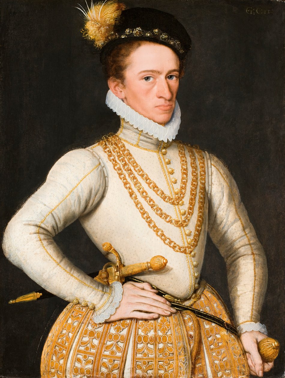 Portrett av en ukjent adelig mann, 1575. av Gillis Claeissens