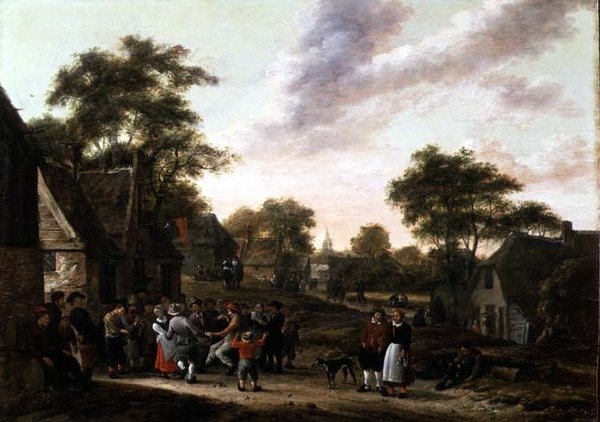 Bønder på dans av Gillis Rombouts
