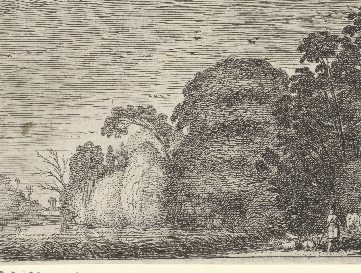 Gjeter og rytter i en skogkant av Gillis van Scheyndel (I) (possibly)