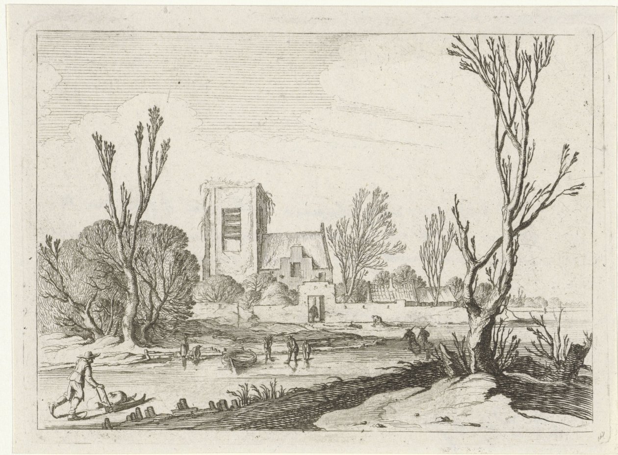Vinterlandskap Seven landscapes (serietittel) av Gillis van Scheyndel (I)