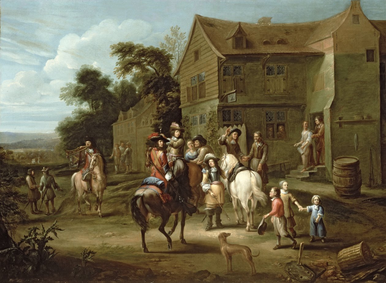 Prins William av Orange med Huntsmen av Gillis van Tilborgh the younger