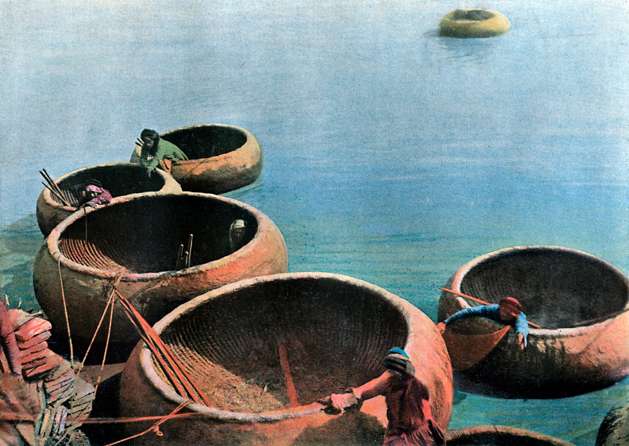 Kouffehs ved Eufrat-elven, ca 1890 av Gillot