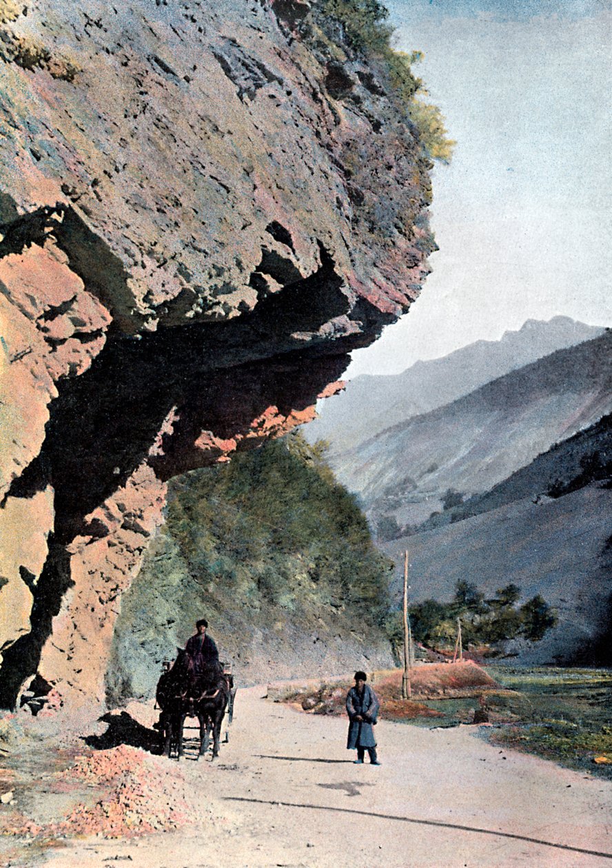 Stein nær landsbyen Annaour, ca 1890 av Gillot