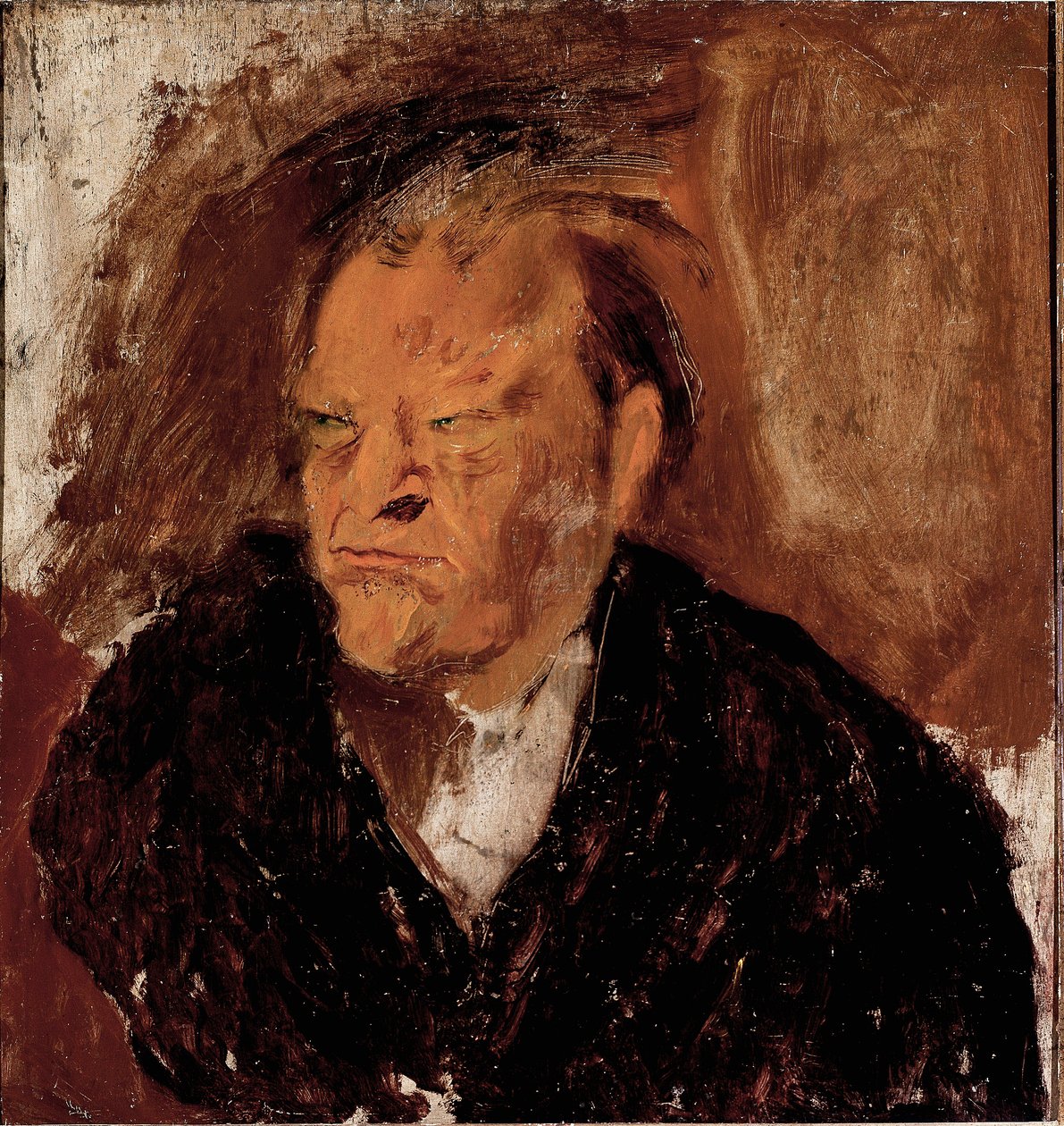 Portrett av poeten Giuseppe Ungaretti (1888-1970) Maleri av Gino  Bonichi