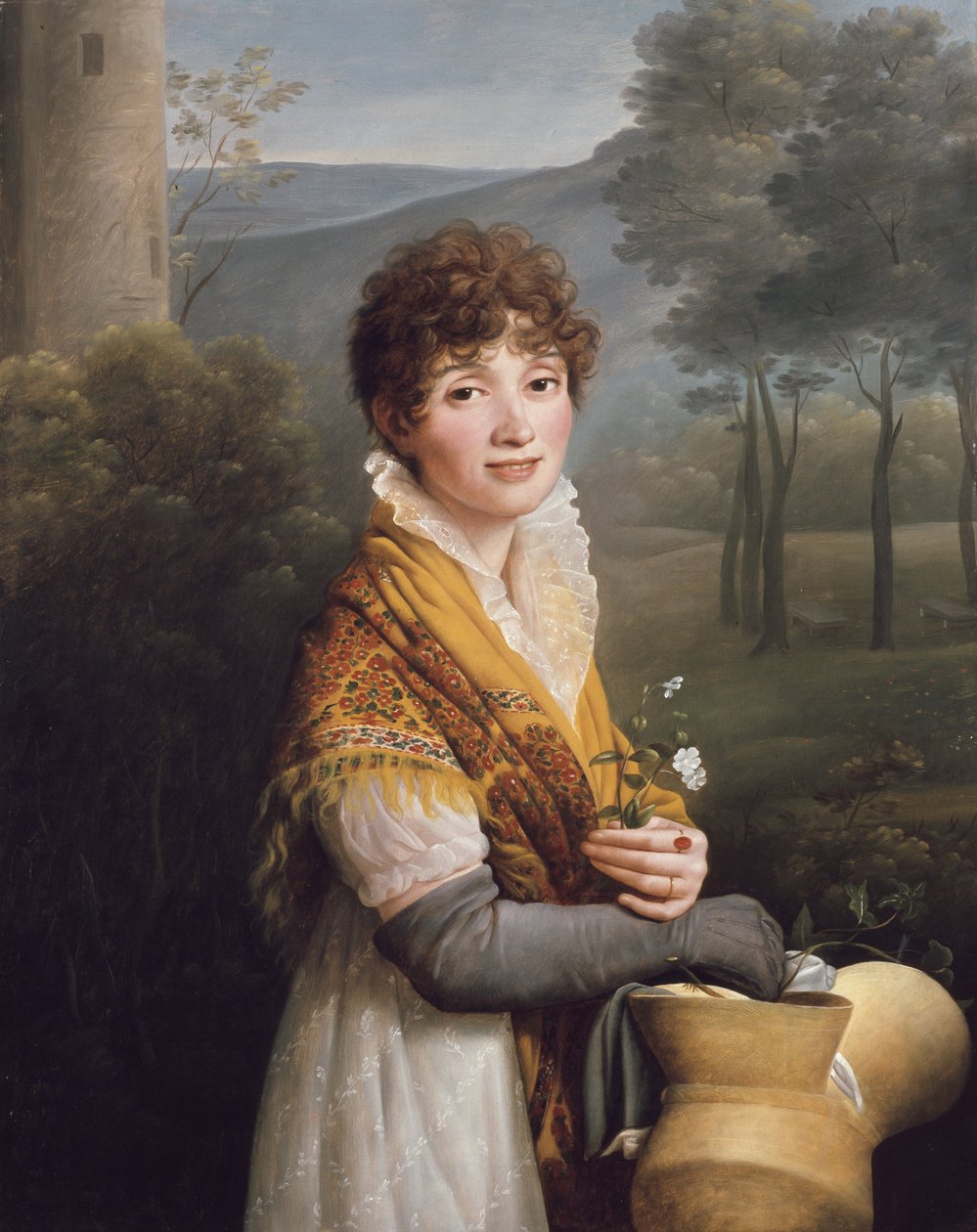 Portrett av en ung kvinne av Gioacchino Giuseppe Serangeli