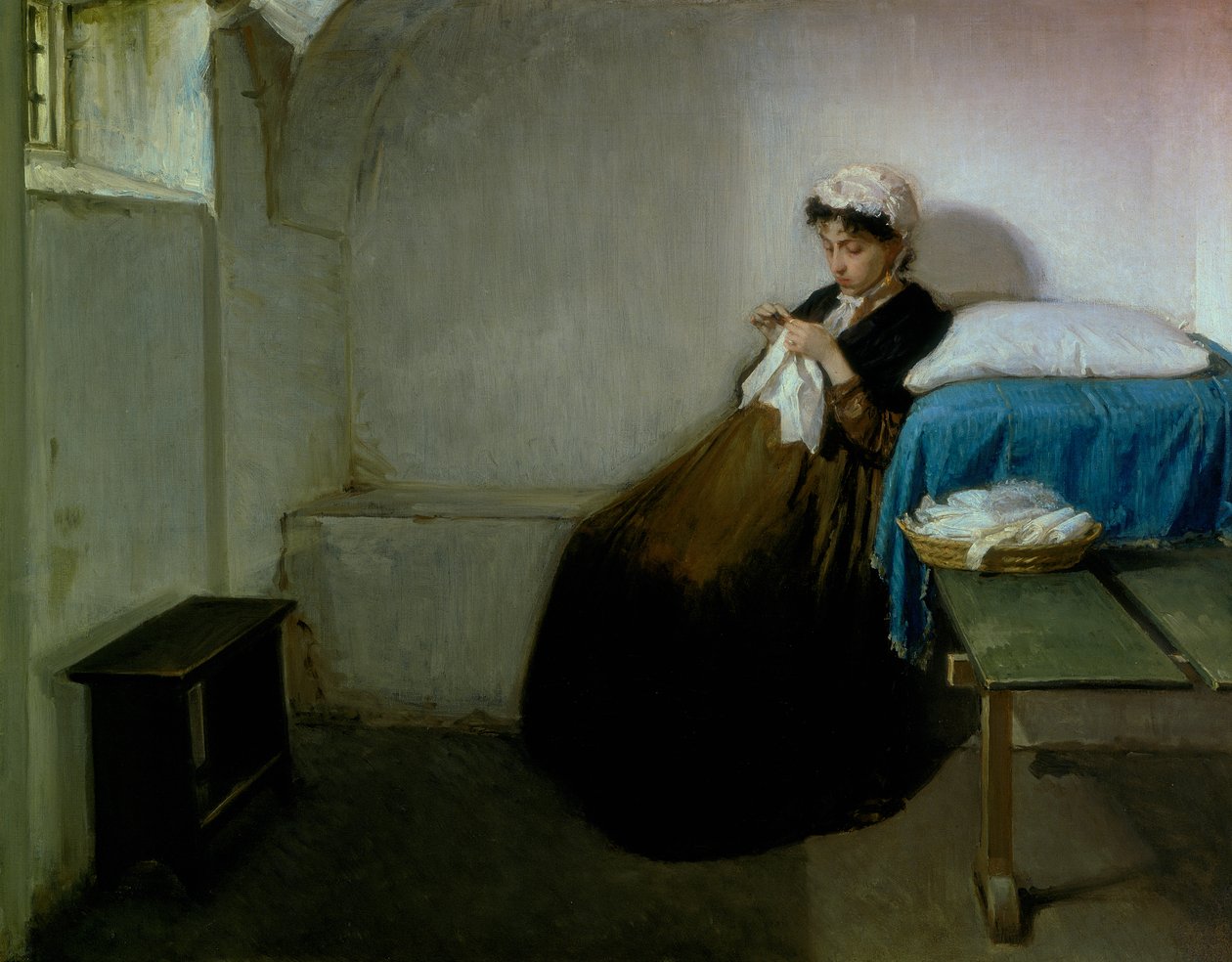Luisa Sanfelice i fengsel, 1877 av Gioacchino Toma