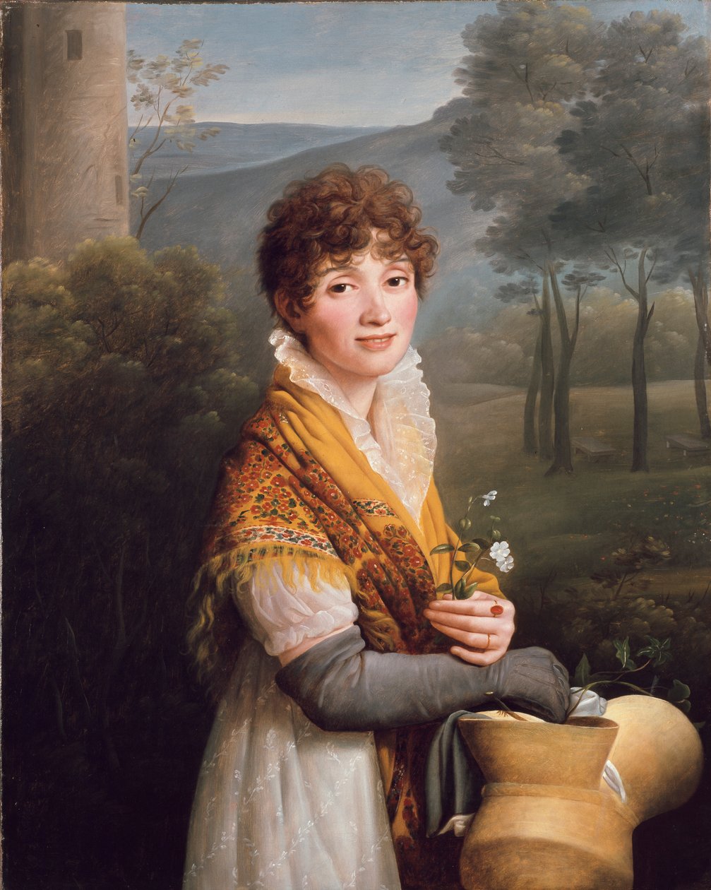 Portrett av en ung kvinne, c1807-1810 av Gioacchino Giuseppe Serangeli
