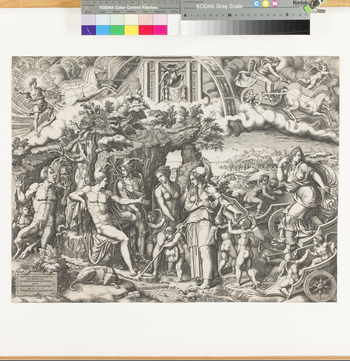 Dommen av Paris, 1555 av Giorgio Ghisi