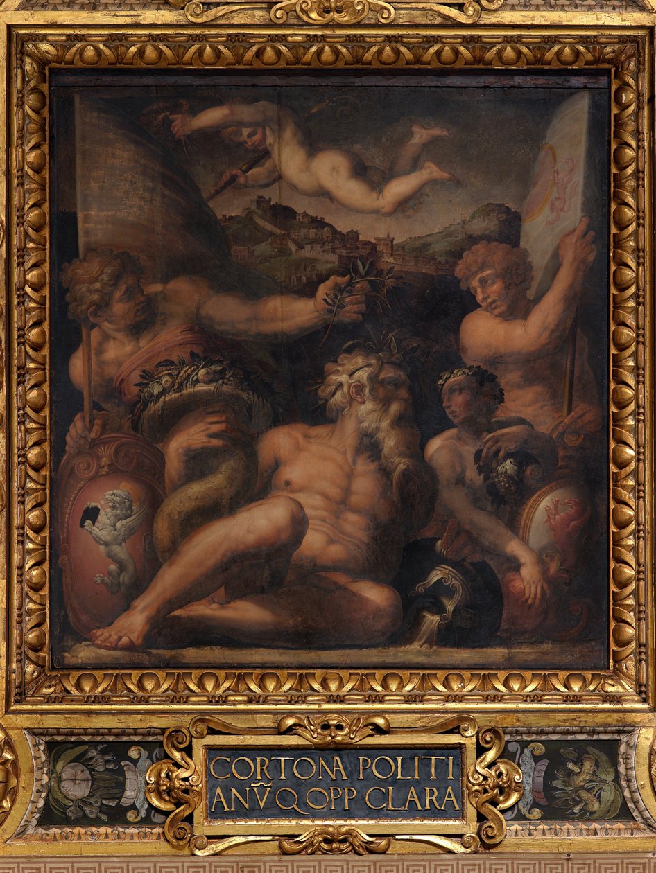 Allegori om Cortona og Montepulciano av Giorgio Vasari