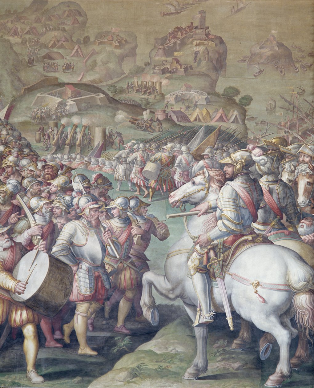 Fangst av Porto Ercole, 1555-72 av Giorgio Vasari