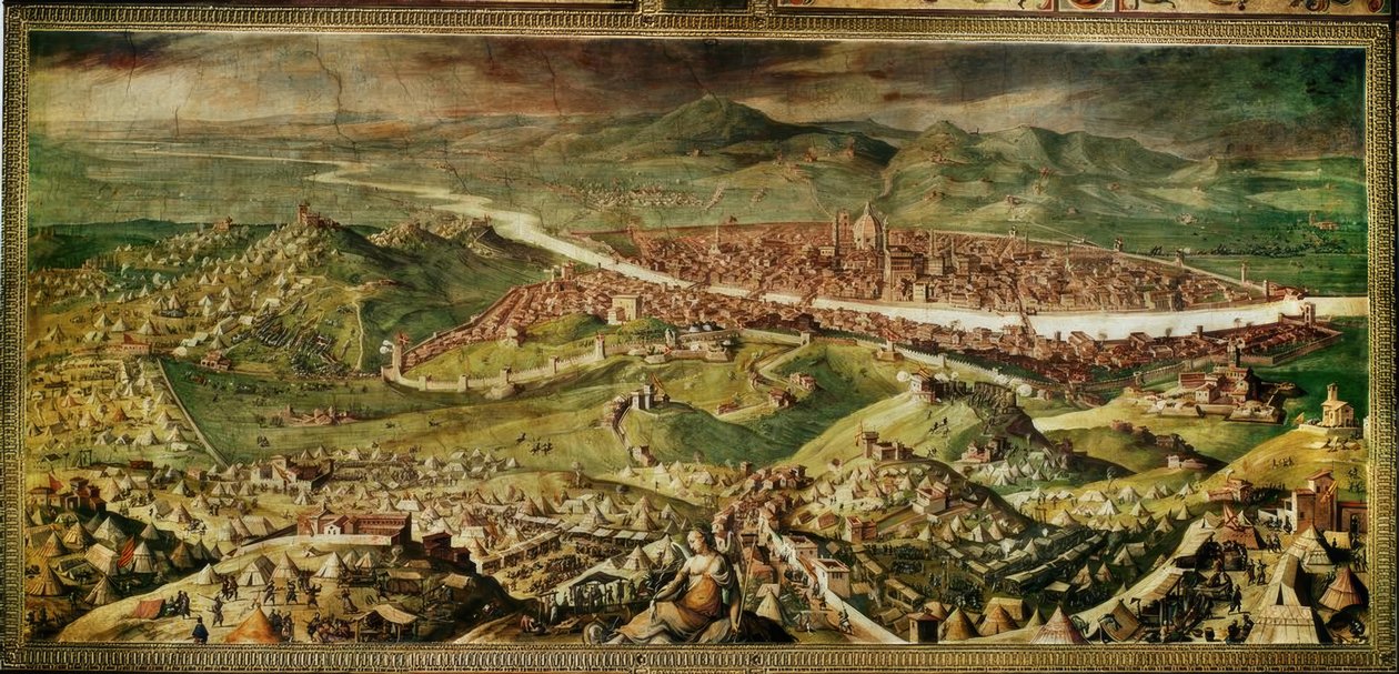 Beleiringen av Firenze av Giorgio Vasari