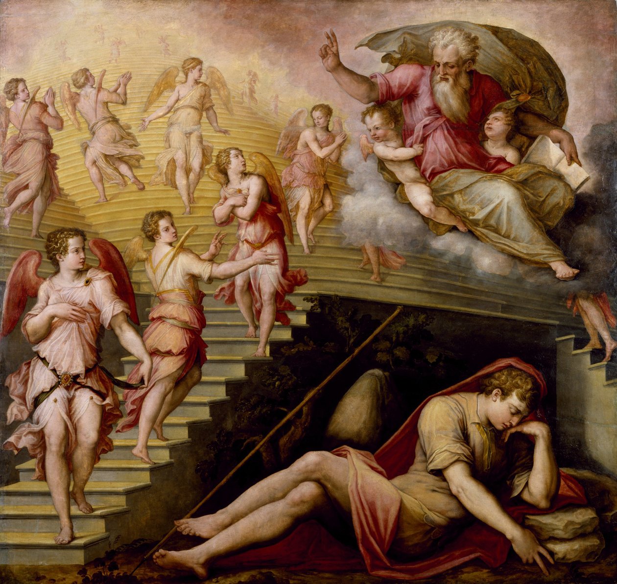 Jakobs drøm, 1558 av Giorgio Vasari