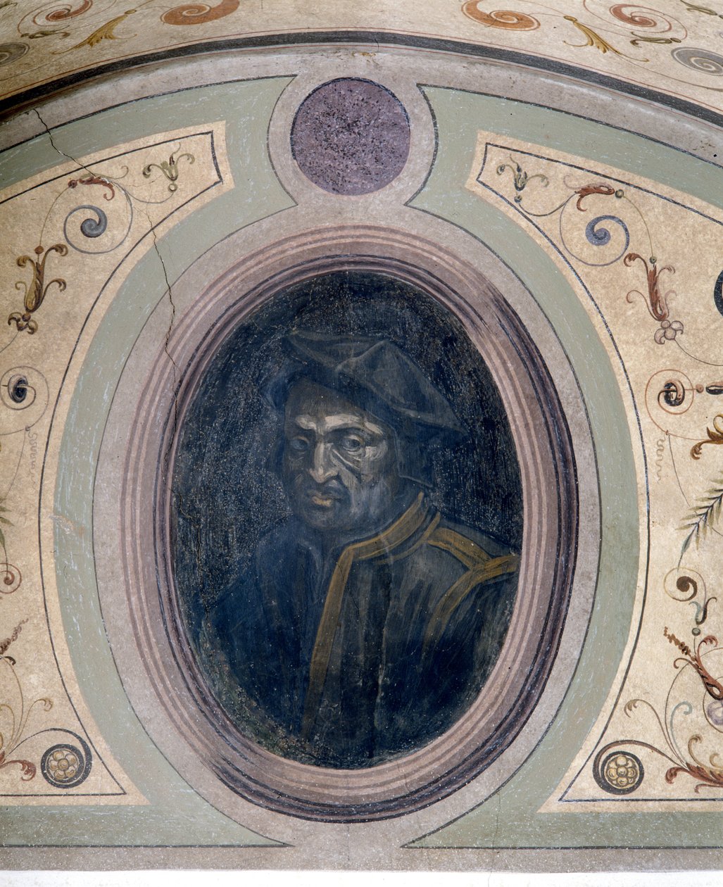 Portrett av en mann, Chamber of Fame, 1548 av Giorgio Vasari