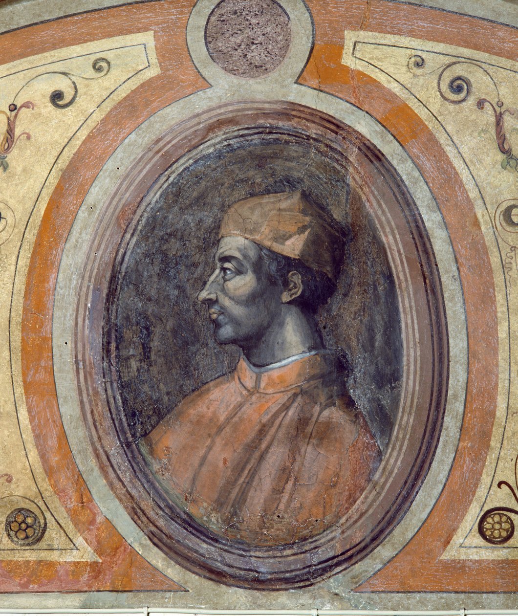 Portrett av en mann, Chamber of Fame, 1548 av Giorgio Vasari