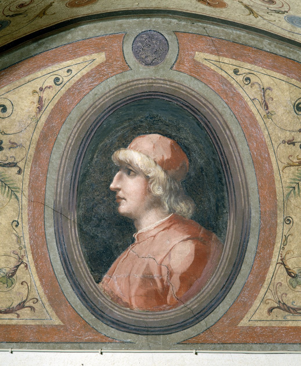 Portrett av en mann, Chamber of Fame, 1548 av Giorgio Vasari