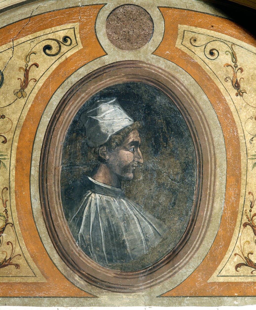 Portrett av en mann, Chamber of Fame, 1548 av Giorgio Vasari