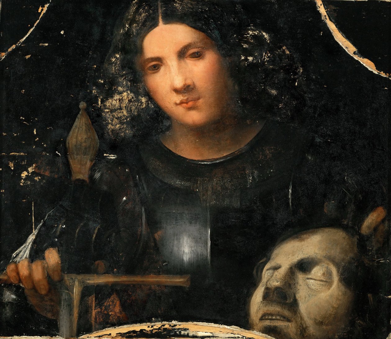 Renessanse: David med hodet til Goliat par Giorgione av Giorgio (workshop of) Giorgione