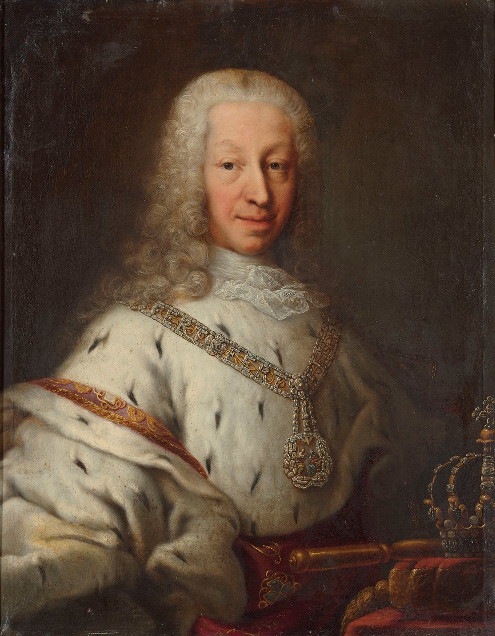 Charles Emmanuel III 1701-1773, hertug av Savoy og konge av Sardinia, første halvdel av 1700-tallet. av Giorgio Domenico Duprà
