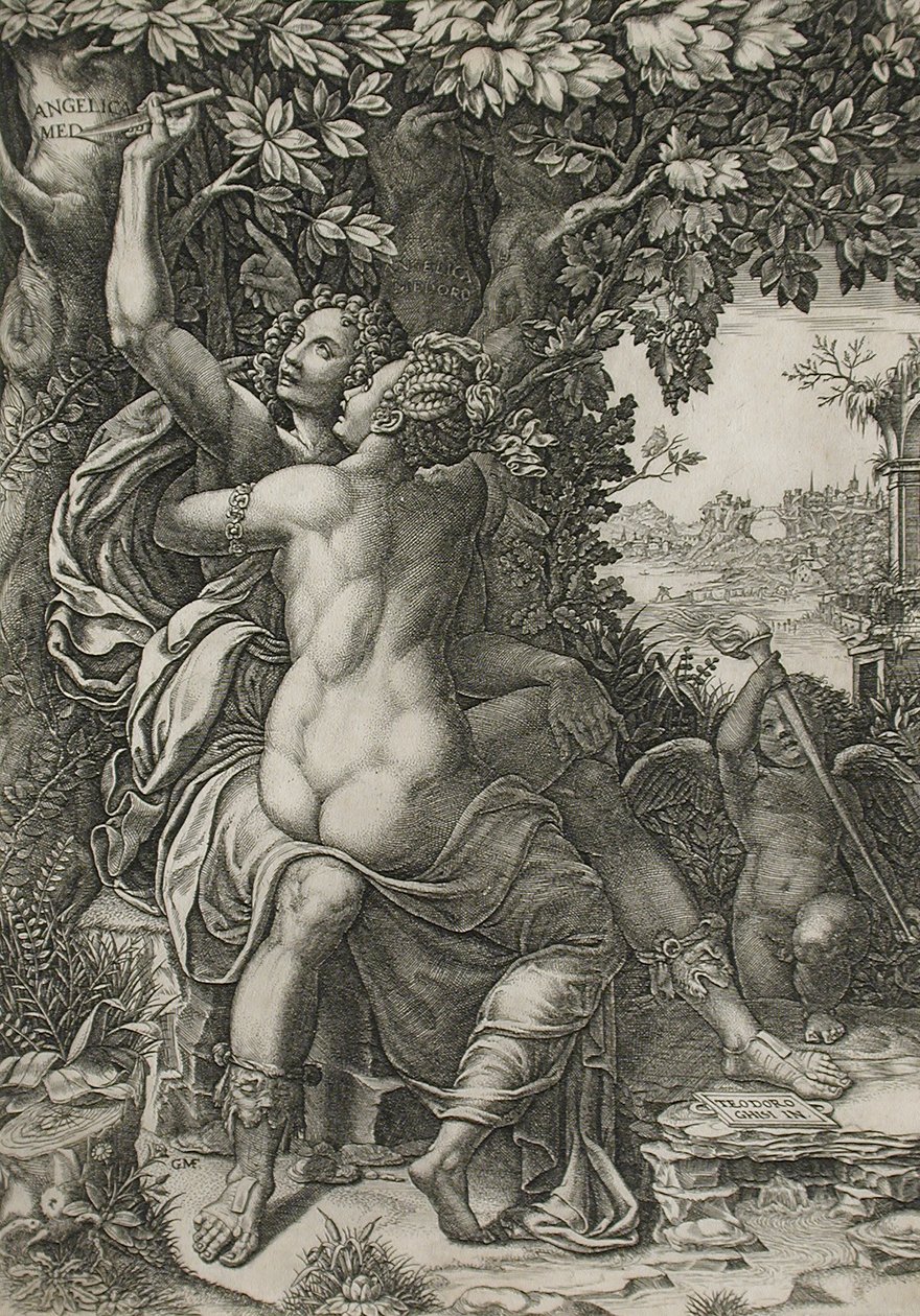Angelica og Medor av Giorgio Ghisi