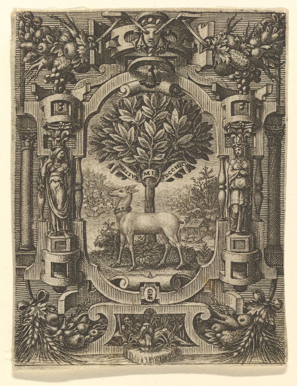 Emblem til Lucrezia Gonzaga, før 1566. av Giorgio Ghisi