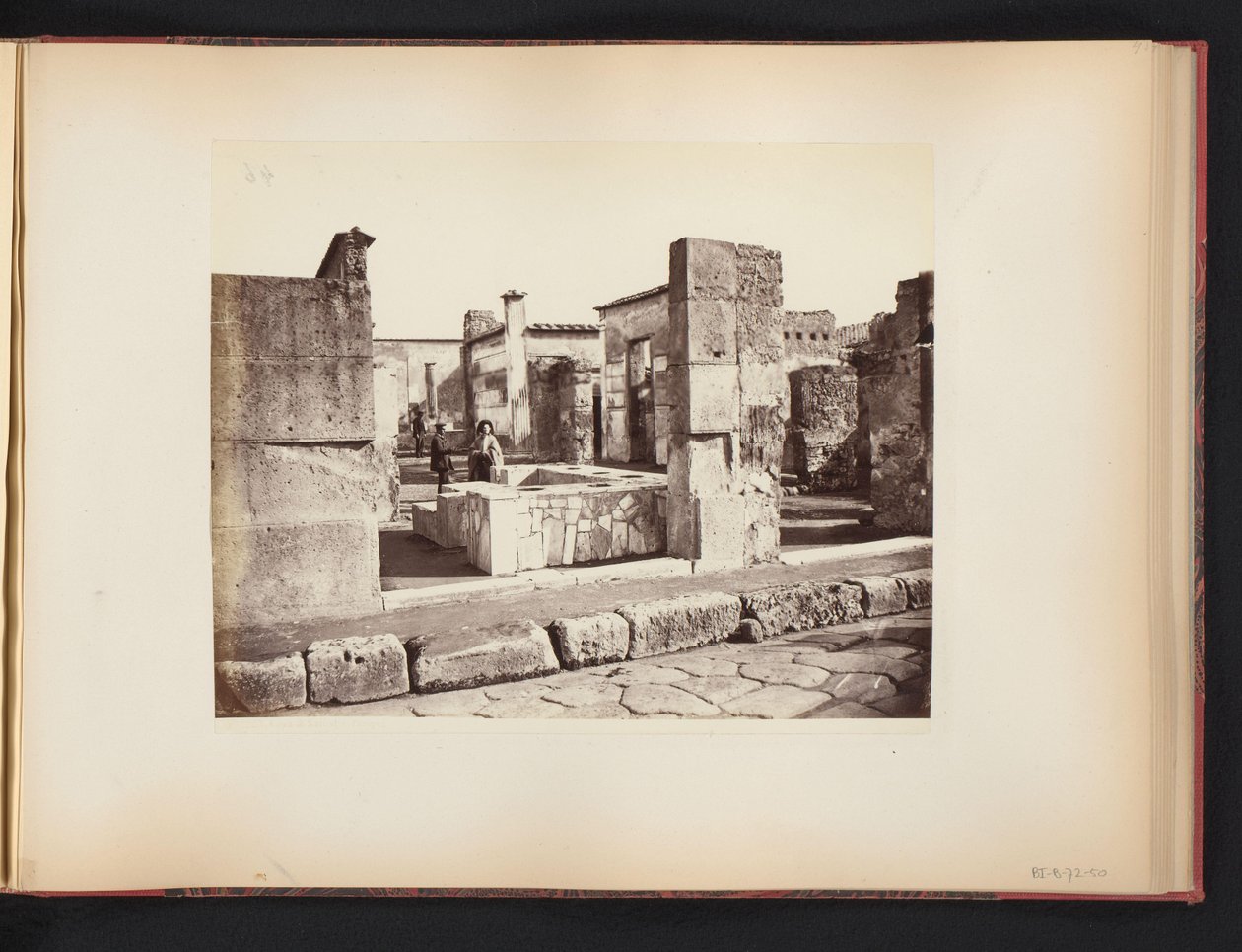 Utsikt over ruinene av Casa di Salustio i Pompeii, Italia Casa di Salustio Pompei (tittel på objekt) av Giorgio Sommer