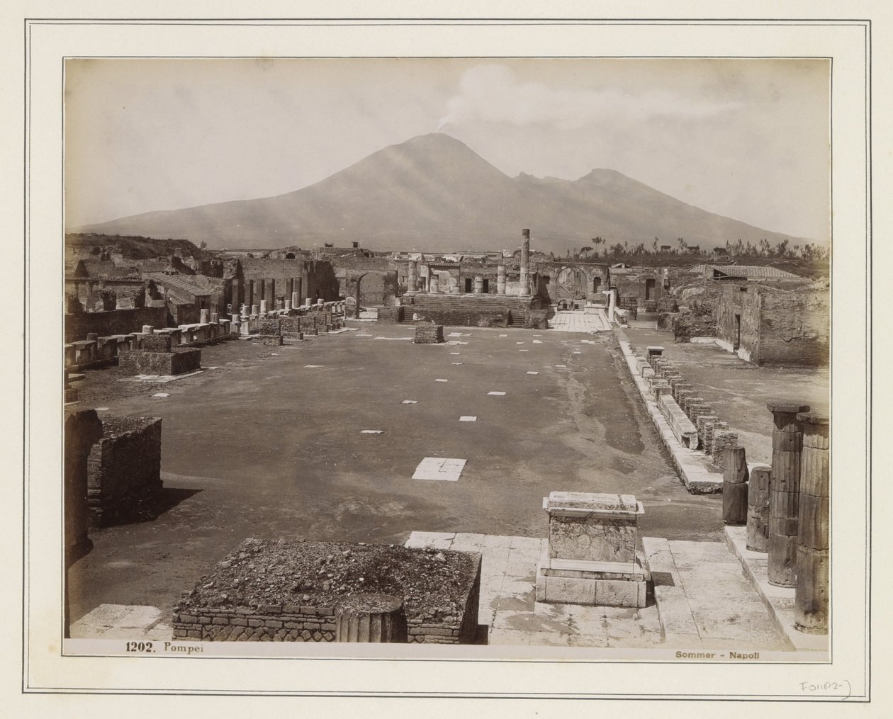 Utsikt over forumet i Pompeii av Giorgio Sommer