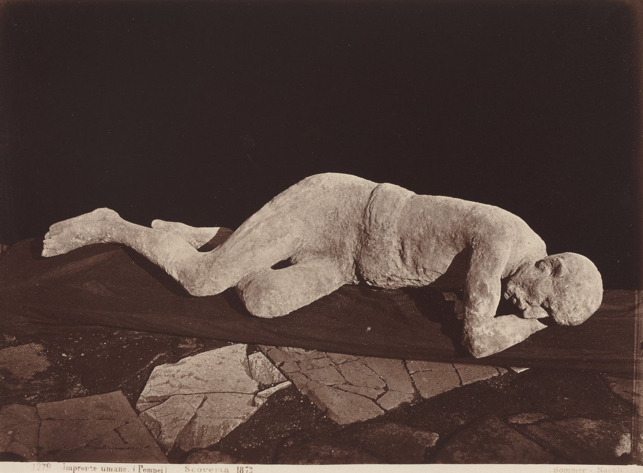 Menneskelige fotspor, Pompeii (menneskelig rollebesetning, Pompeii) av Giorgio Sommer