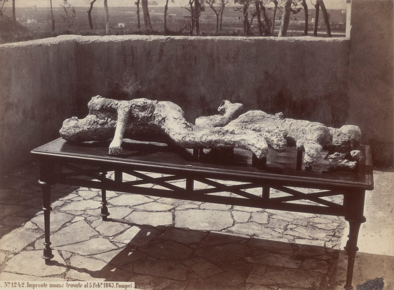 Menneskelige fotspor, Pompeii [menneskelige rollebesetninger, Pompeii] av Giorgio Sommer