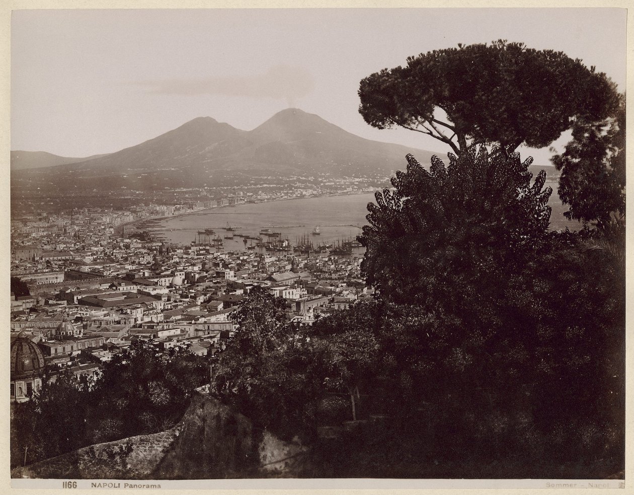Panorama over Napoli av Giorgio Sommer