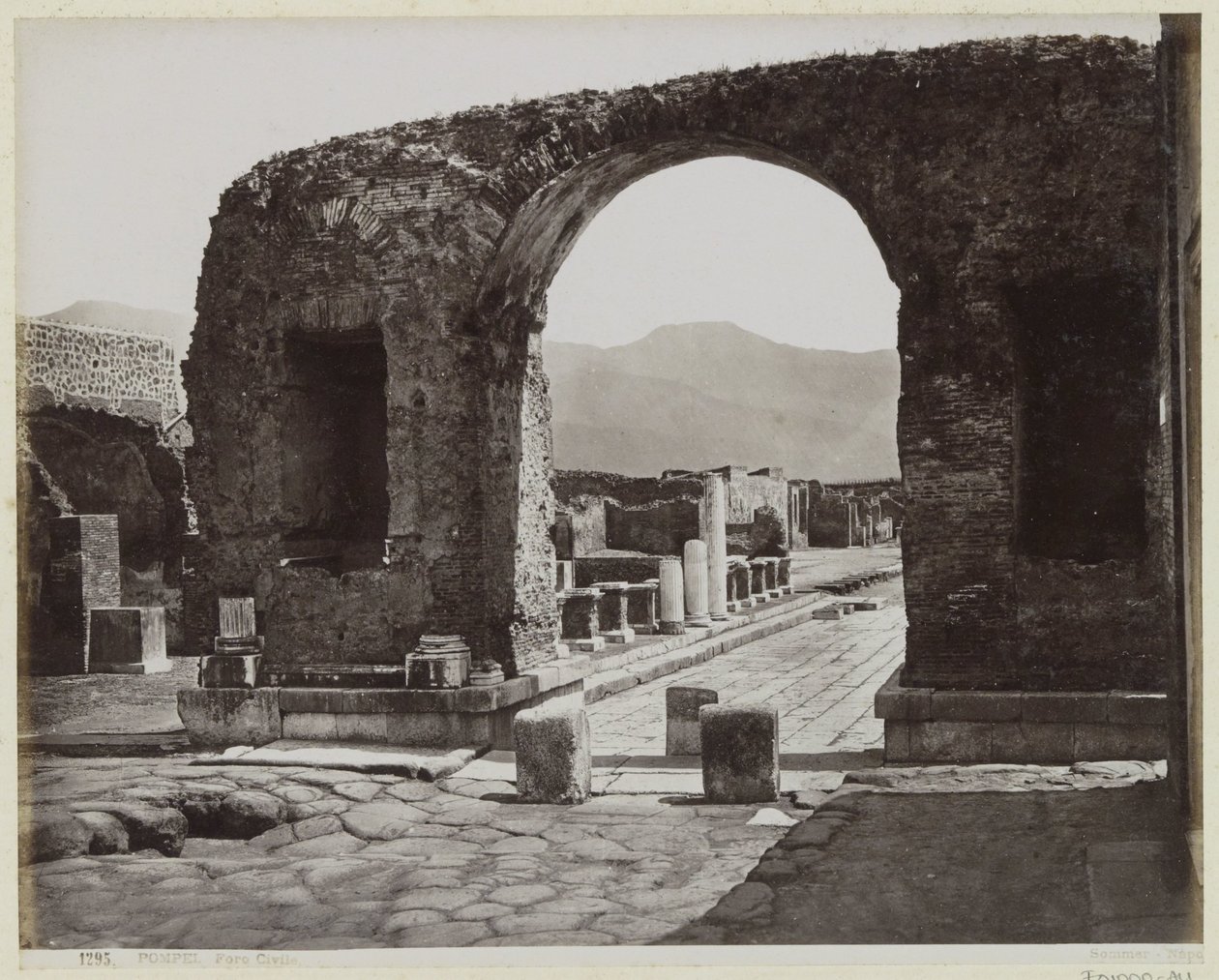 Utgravninger i Pompeii av Giorgio Sommer