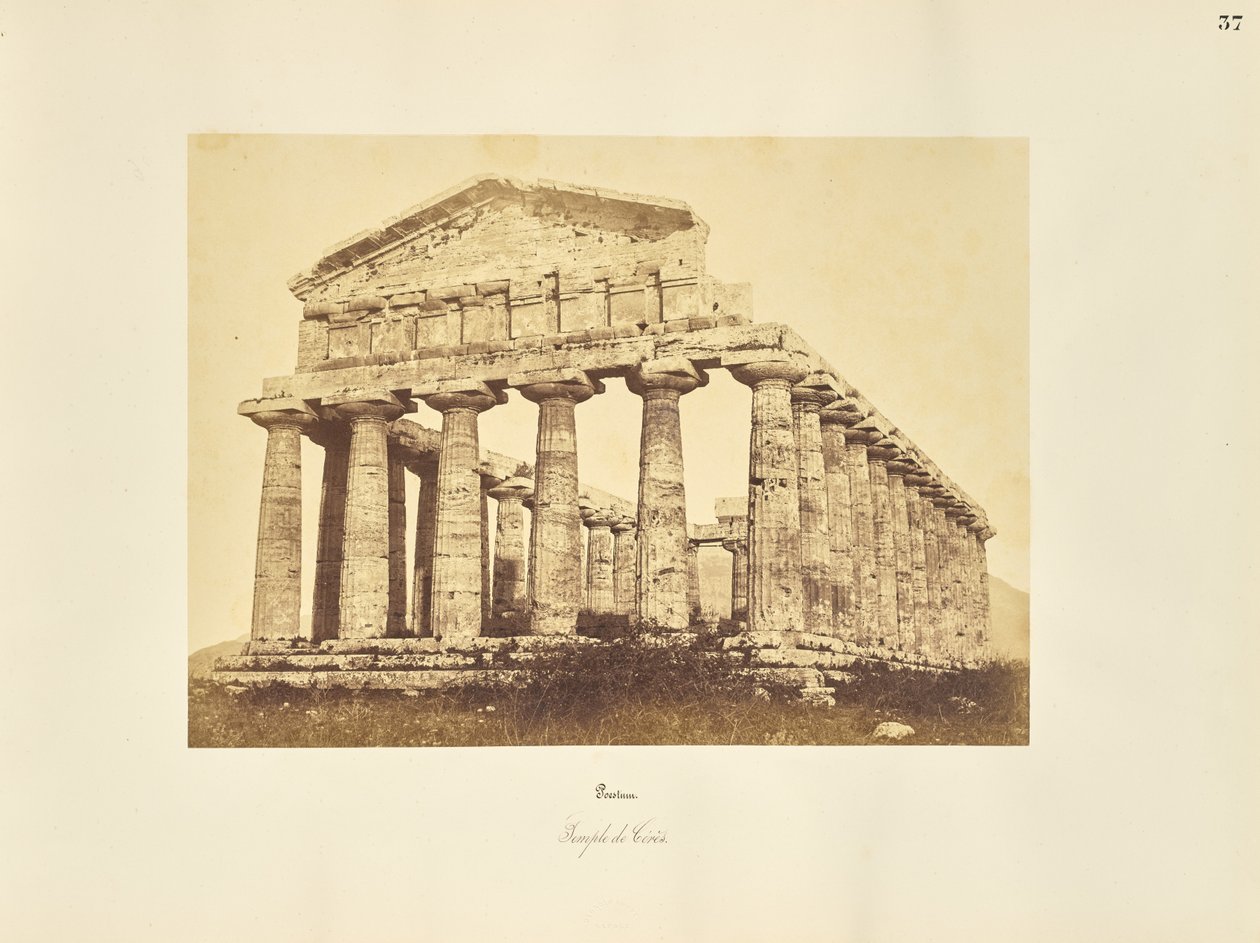 Paestum. Ceres-tempelet av Giorgio Sommer