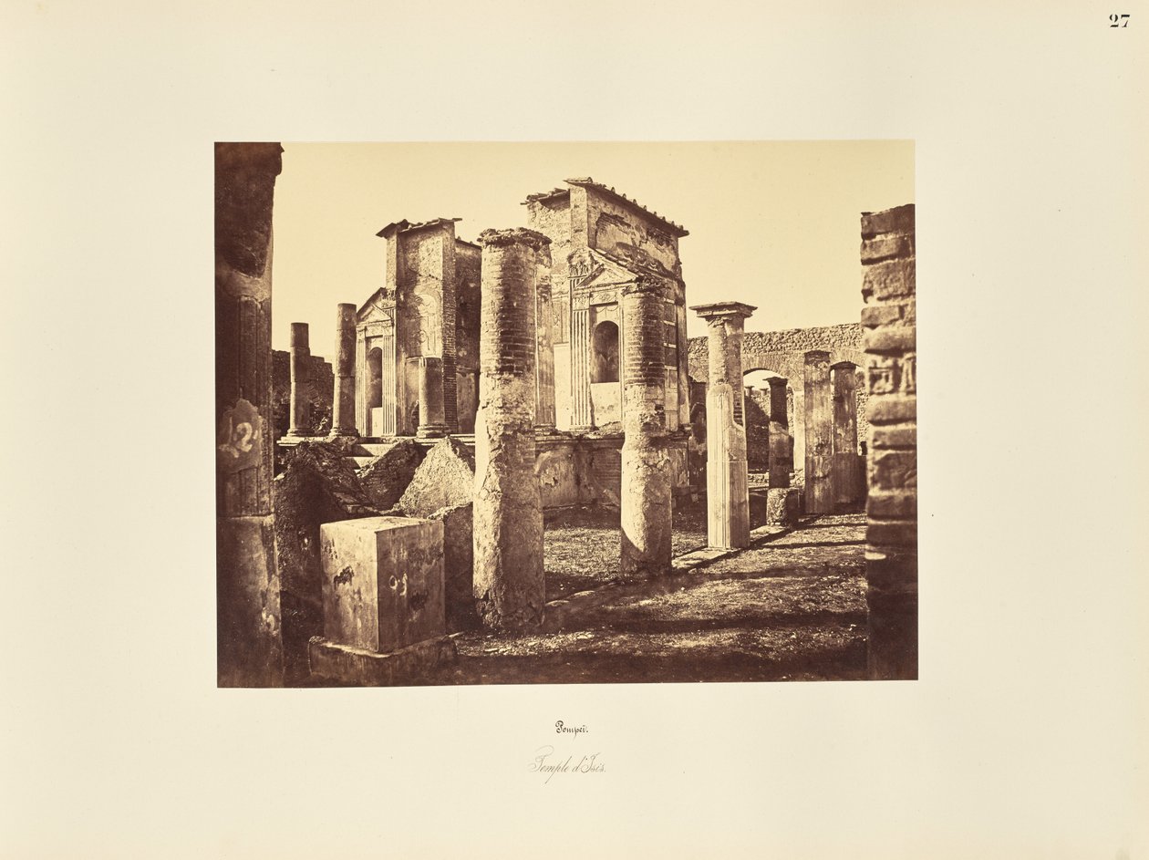 Pompeii. Isis-tempelet av Giorgio Sommer