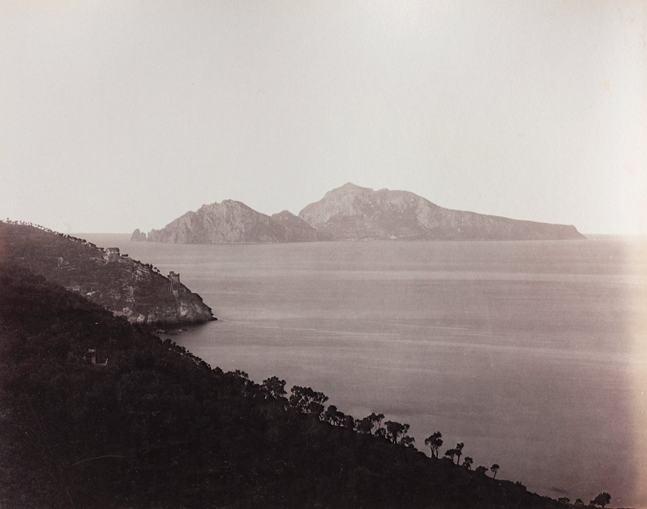 Utsikt over Capri av Giorgio Sommer