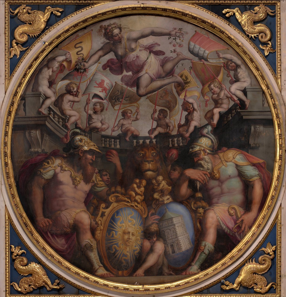 Allegorier av kvartalene San Giovanni og Santa Maria Novella, 1563-1565 av Giorgio Vasari