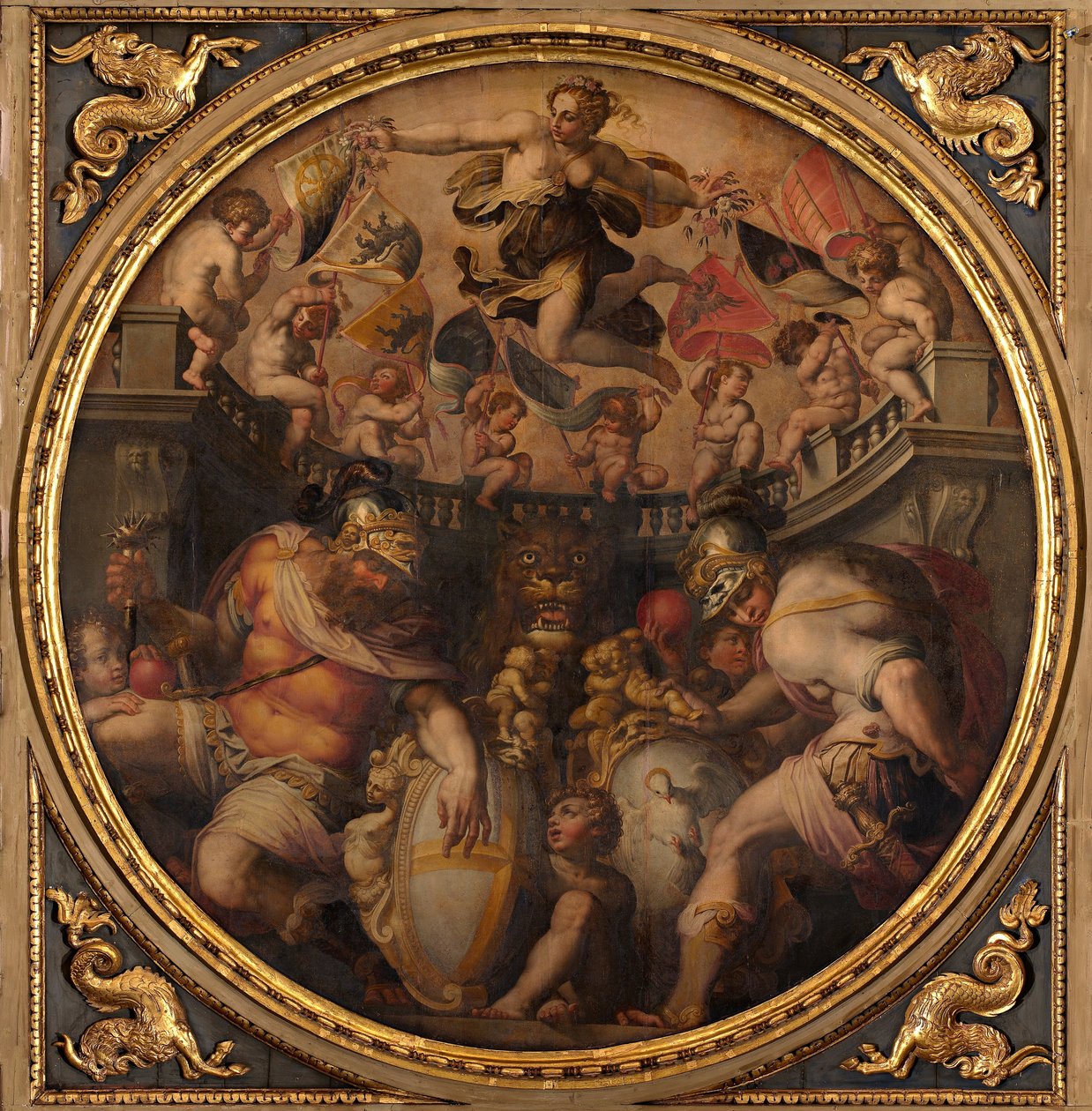 Allegorier av kvartalene Santo Spirito og Santa Croce, 1563-1565 av Giorgio Vasari