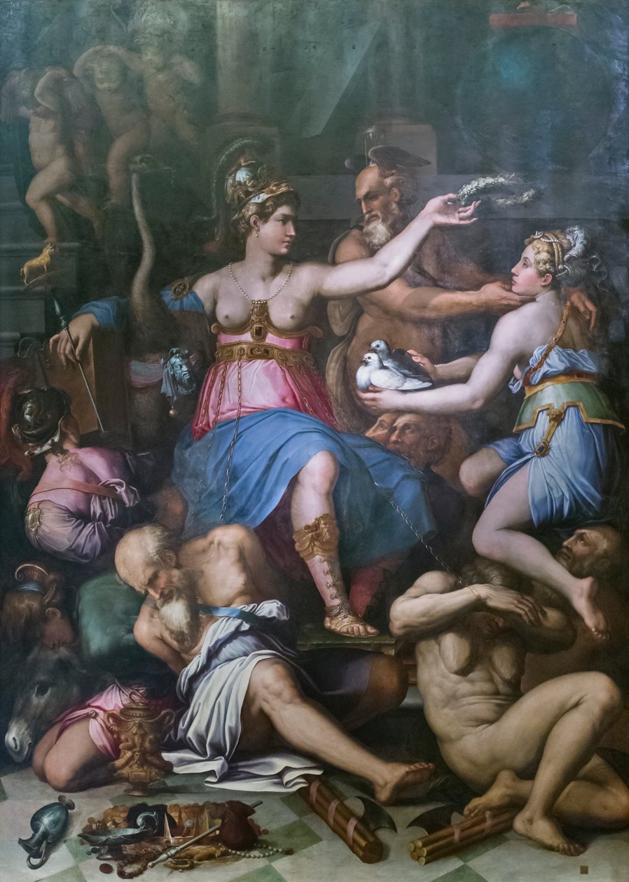 Allegori om rettferdigheten, sannheten og lastene av Giorgio Vasari