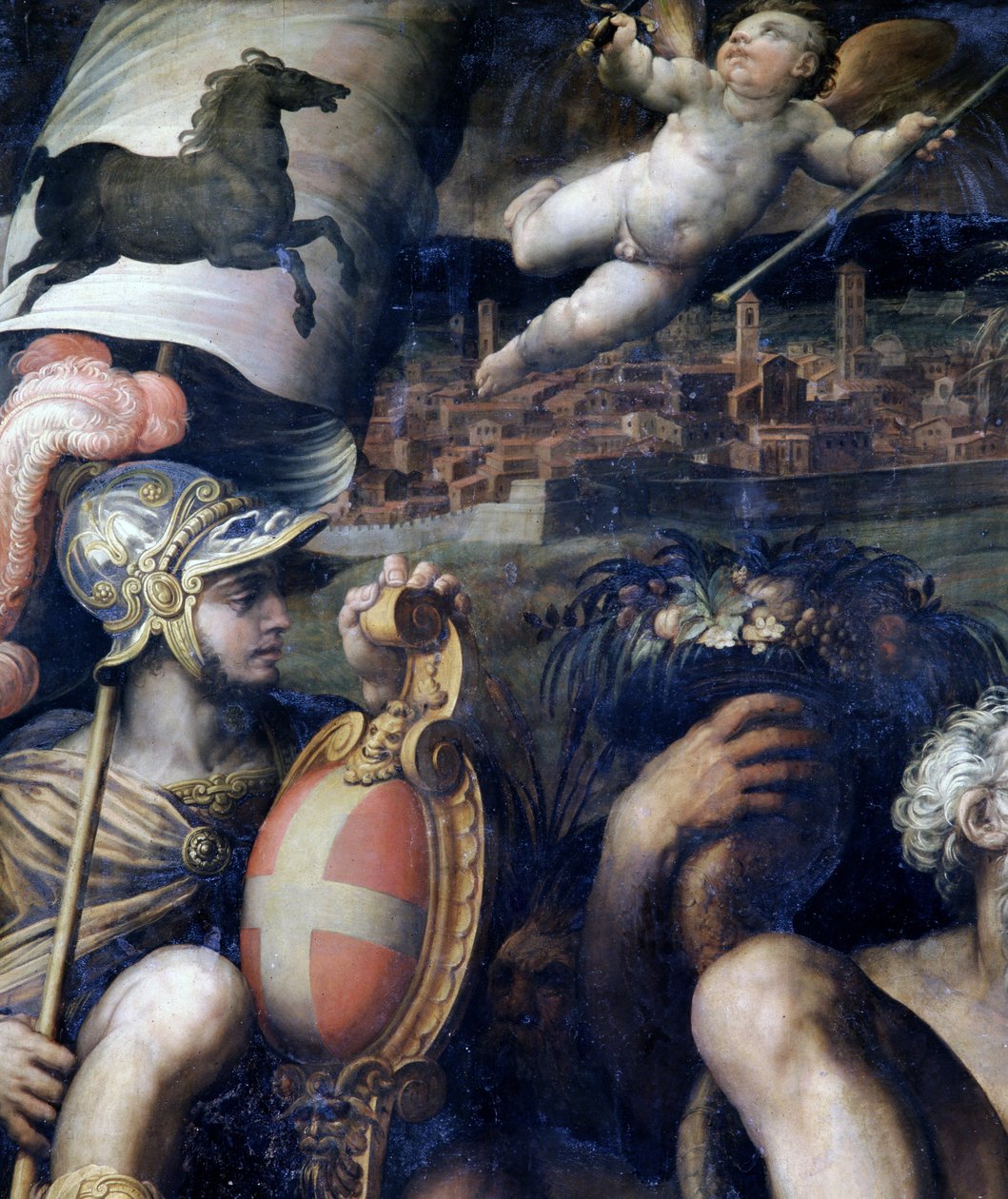 Allegori av byen Arezzo, Italia av Giorgio Vasari