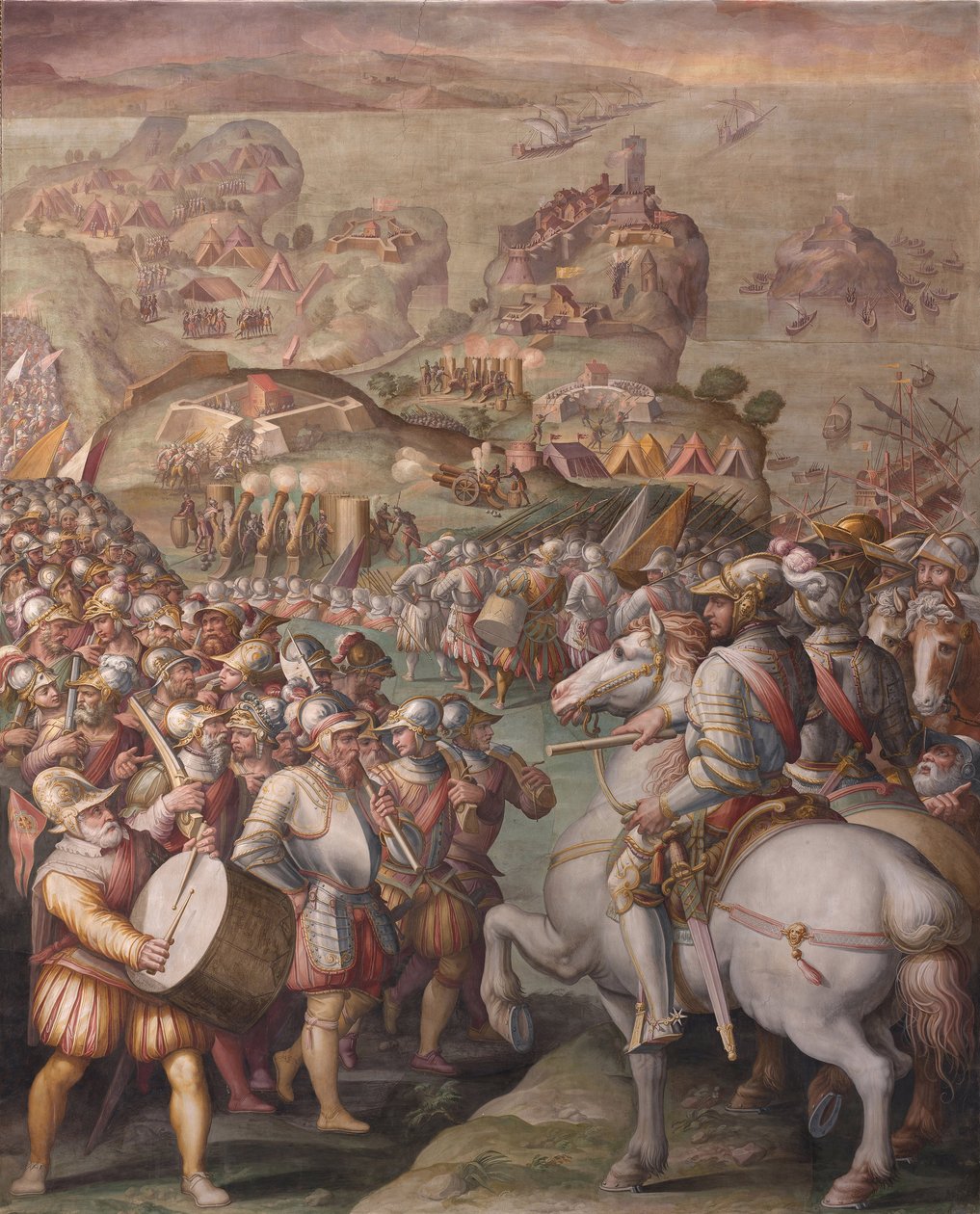 Fangst av Porto Ercole, 1568-1570 av Giorgio Vasari