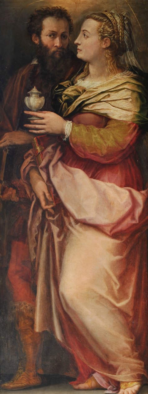 Giorgio Vasari med sin kone Niccolosa Bacci, ca. 1565 av Giorgio Vasari
