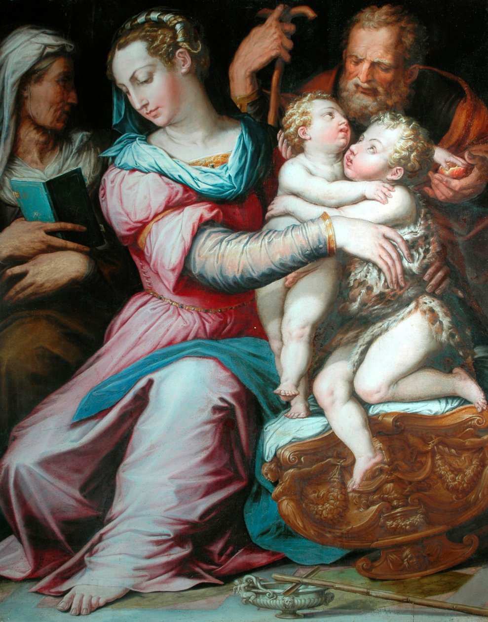 Hellig familie med St John av Giorgio Vasari