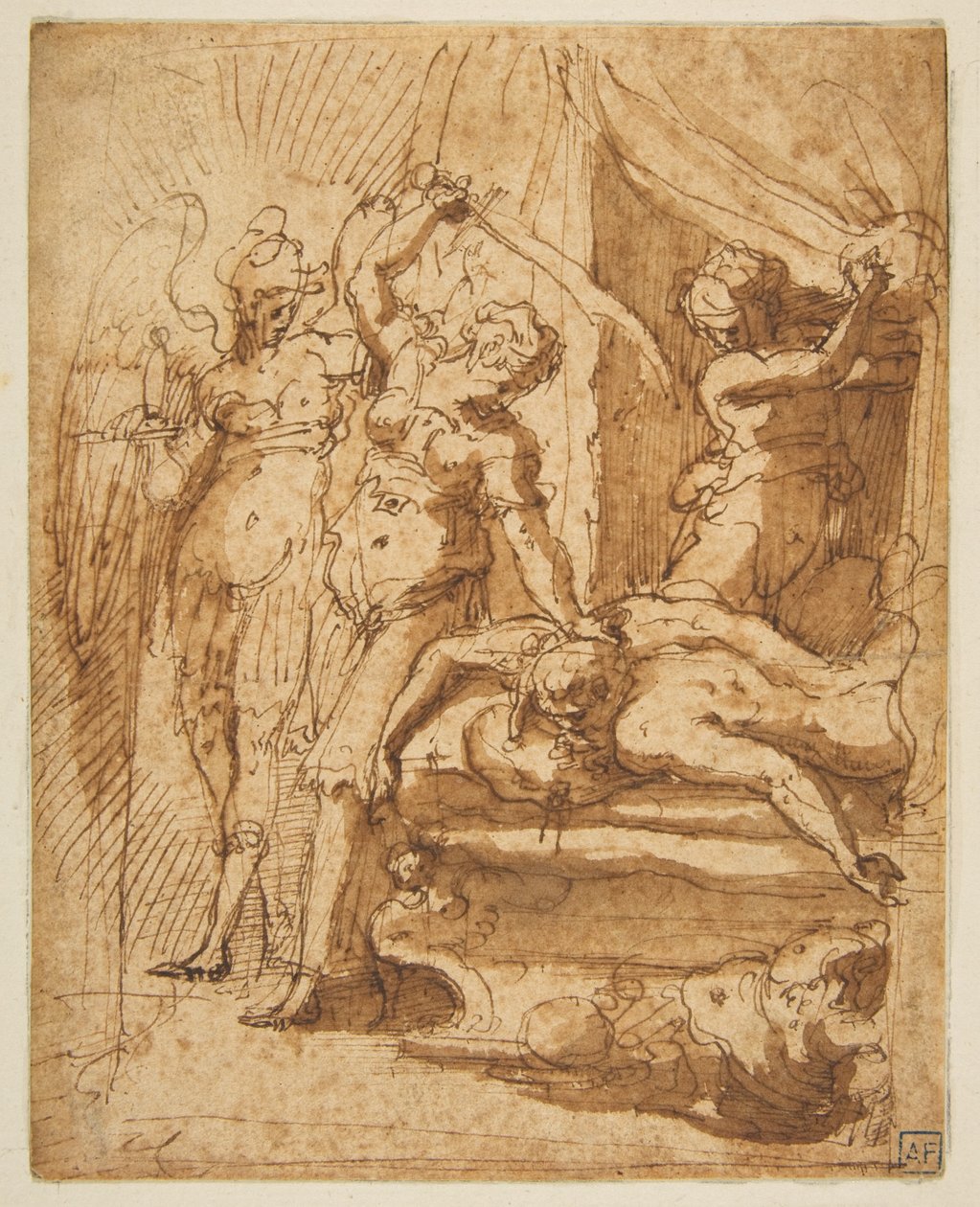 Judith enthauptet Holofernes av Giorgio Vasari