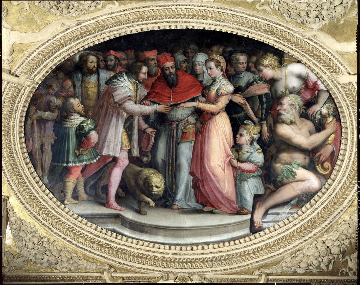 Pave Clement VII giftet seg med Catherine de Medici og Henri II av Frankrike, 28. oktober 1533, fra 