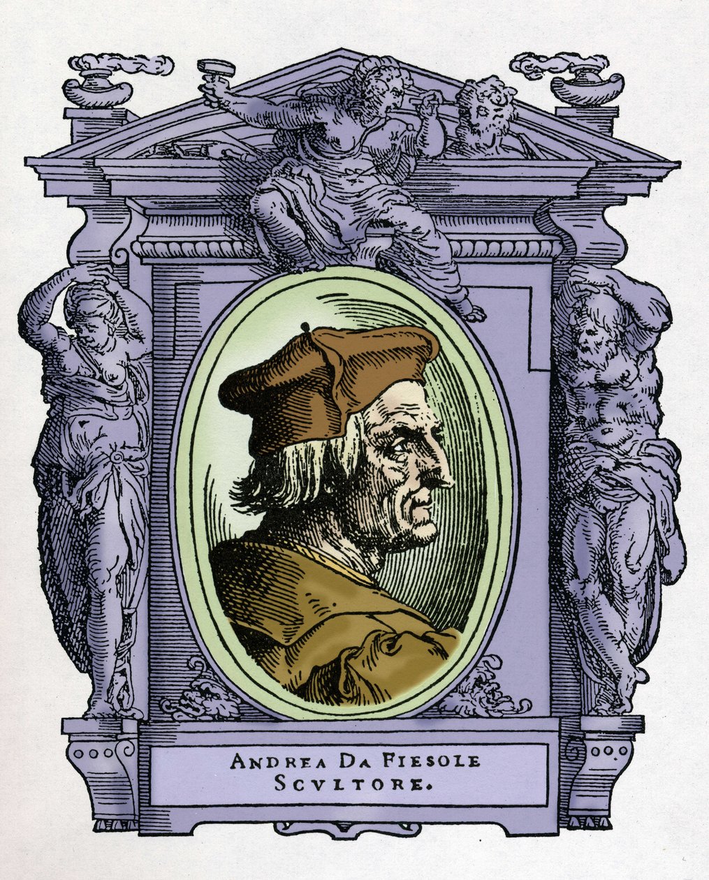 Portrett av ANDREA DA FIESOLE (Andrea Ferrucci av Giorgio Vasari