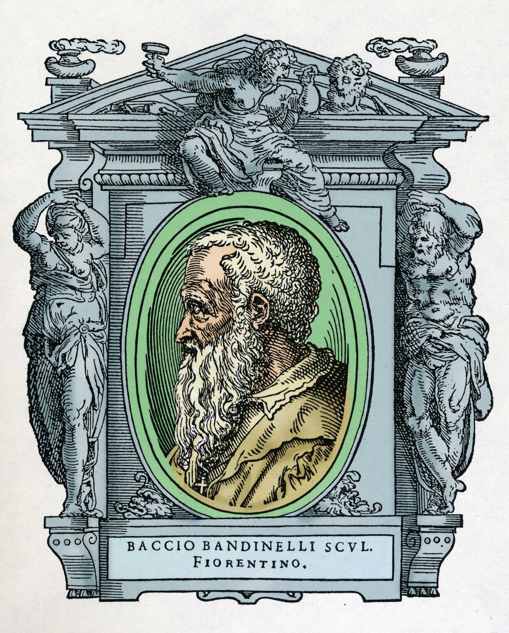 Portrett av Baccio BANDINELLI (Firenze av Giorgio Vasari