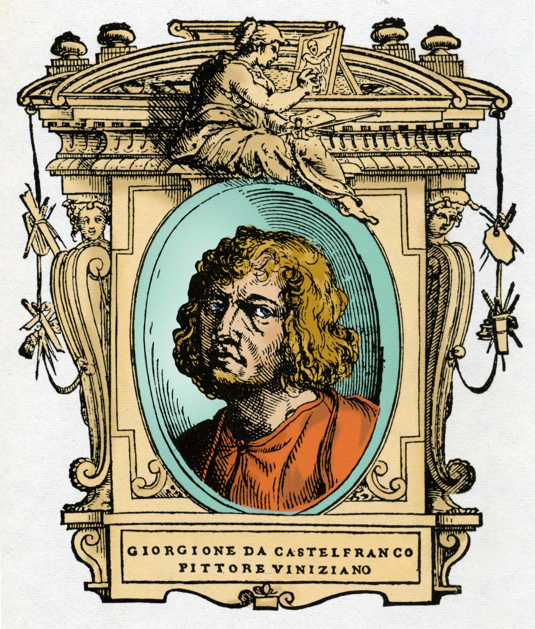 Portrett av Giorgione (Giorgio Zorzi av Giorgio Vasari