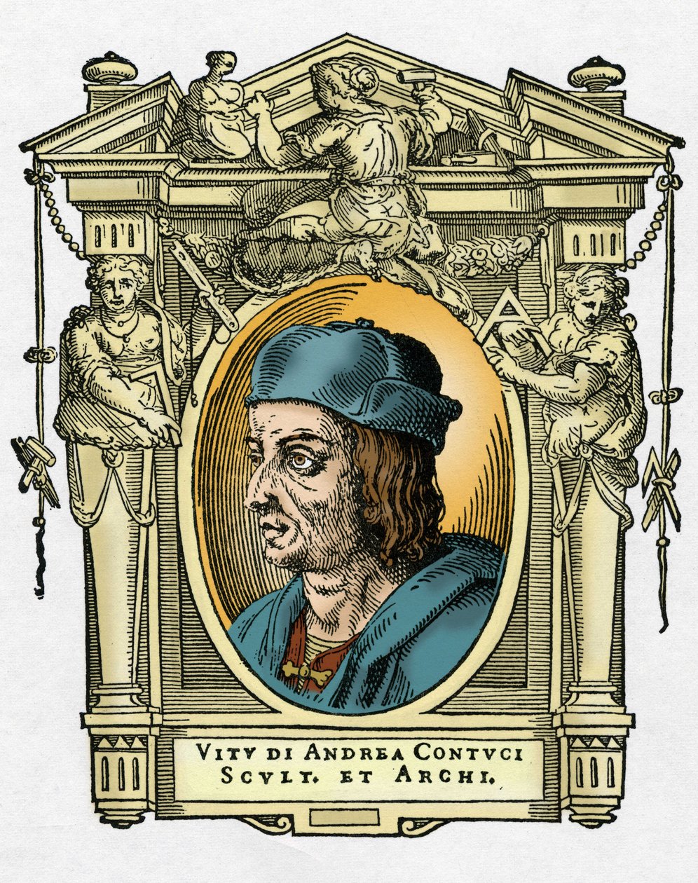 Portrett av Jacopo Sansovino av Giorgio Vasari