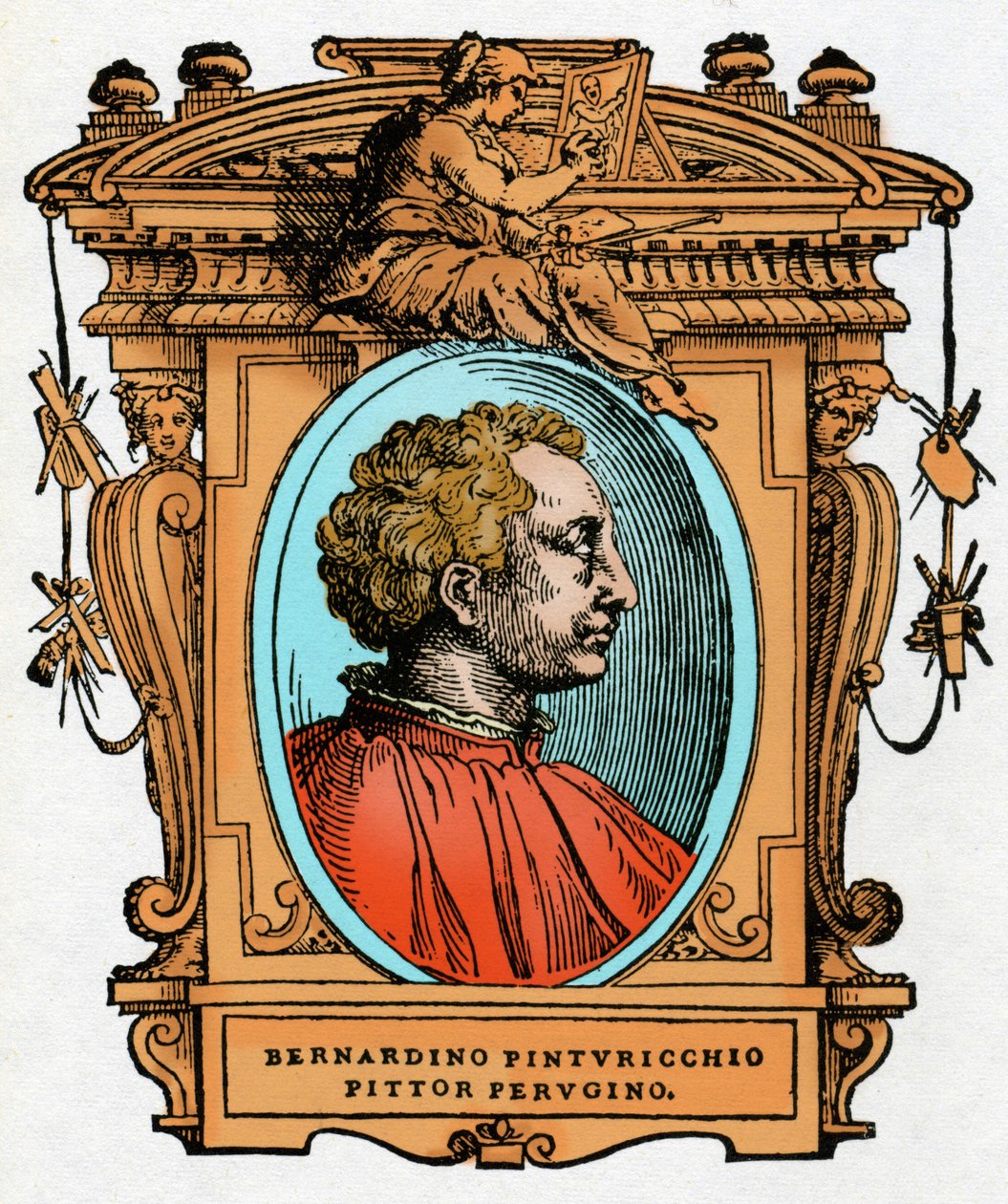 Portrett av Pinturicchio (Bernardino di Betto Bardi av Giorgio Vasari