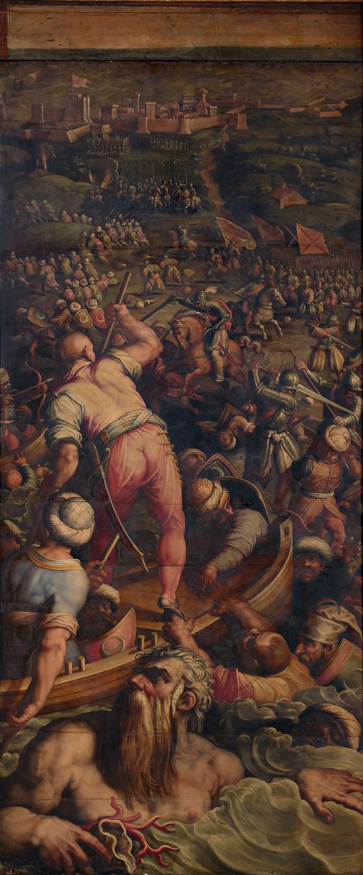 Tyrkernes rute ved Piombino, 1563-1565 av Giorgio Vasari